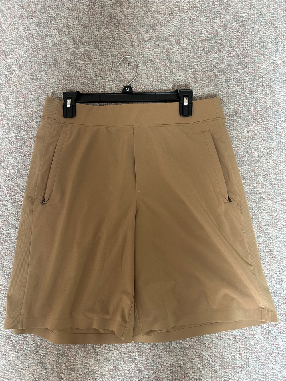 ATHLETA Women's Brooklyn Shorts in light camel color-Size 12